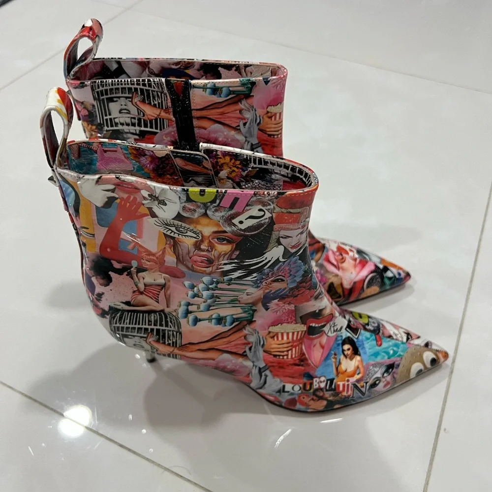 Christian Louboutin Epic Oh Xtian Ankle 70 leather bootie - Picture 9 of 14